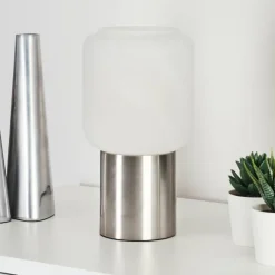 hofstein Lampe de table Keppoch Nickel mat, 1 lumière