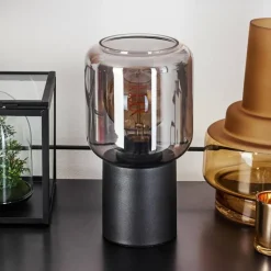 hofstein Lampe de table Keppoch Noir, 1 lumière