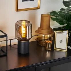 hofstein Lampe de table Keppoch Noir, 1 lumière