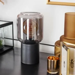 hofstein Lampe de table Keppoch Noir, 1 lumière