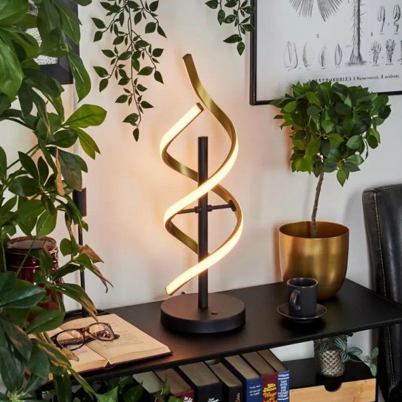 hofstein Lampe de table Khovet LED Noir, 1 lumière