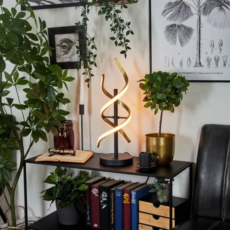 hofstein Lampe de table Khovet LED Noir, 1 lumière