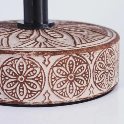 Lampes En Tissu-hofstein Lampe de table Kigombo Brun, 1 lumière