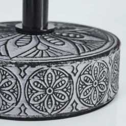 Lampes En Tissu-hofstein Lampe de table Kigombo Gris, Noir, 1 lumière