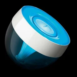 Luminaires Philips Lampe de table, kit d'extension Philips Hue Ambiance White & Color Iris LED Transparent, Blanc, 1 lumière, Changeur de couleurs