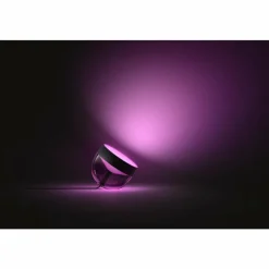 Luminaires Philips Lampe de table, kit d'extension Philips Hue Ambiance White & Color Iris LED Noir, Transparent, 1 lumière, Changeur de couleurs