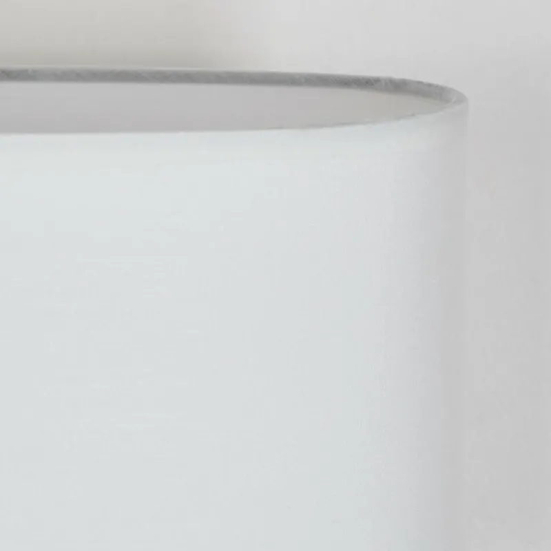 Lampes En Tissu-hofstein Lampe de table Kumpuranta Nickel mat, Blanc, 1 lumière