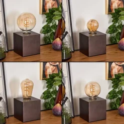 Lampes Vintages & Rétros-hofstein Lampe de table Lagradioule Brun, Bronze, 1 lumière