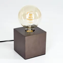 Lampes Vintages & Rétros-hofstein Lampe de table Lagradioule Brun, Bronze, 1 lumière