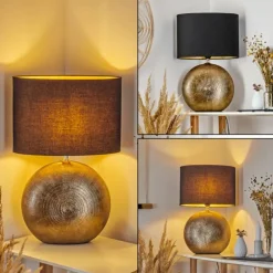 Lampes En Tissu-hofstein Lampe de table Lahnus Or, 1 lumière