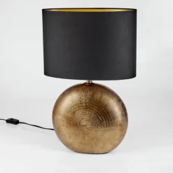 Lampes En Tissu-hofstein Lampe de table Lahnus Or, 1 lumière