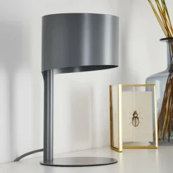 hofstein Lampe de table Launceston Gris, 1 lumière