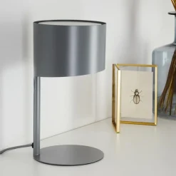 hofstein Lampe de table Launceston Gris, 1 lumière