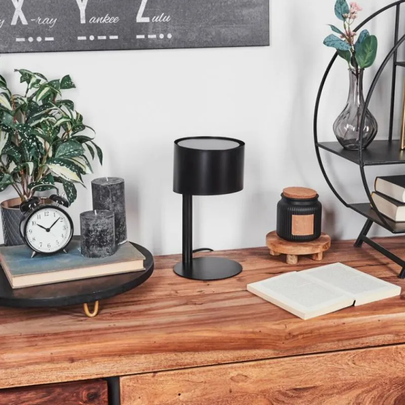 hofstein Lampe de table Launceston Noir, 1 lumière