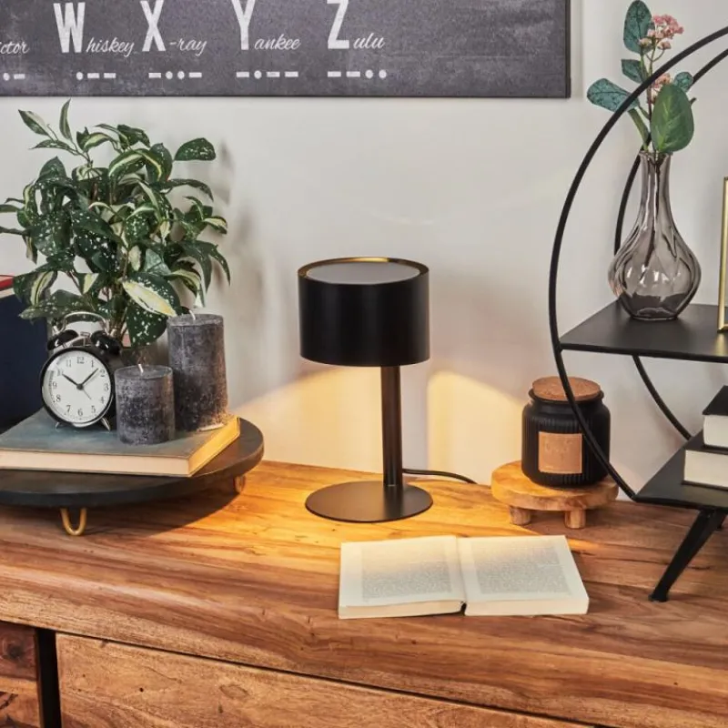 hofstein Lampe de table Launceston Noir, 1 lumière