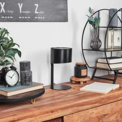 hofstein Lampe de table Launceston Noir, 1 lumière