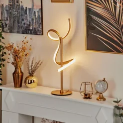 Lampes Art Déco-hofstein Lampe de table Lavaca LED Laiton, 1 lumière