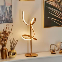 Lampes Art Déco-hofstein Lampe de table Lavaca LED Laiton, 1 lumière