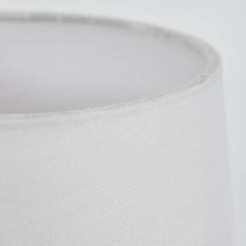 Lampes En Tissu-hofstein Lampe de table Leirado Bois foncé, Blanc, 1 lumière