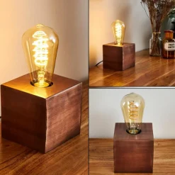 Lampes Vintages & Rétros-hofstein Lampe de table Lemele Cuivre, 1 lumière