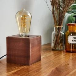 Lampes Vintages & Rétros-hofstein Lampe de table Lemele Cuivre, 1 lumière