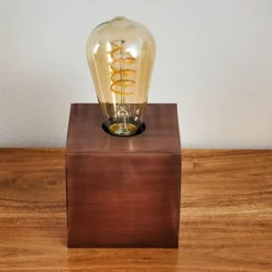 Lampes Vintages & Rétros-hofstein Lampe de table Lemele Cuivre, 1 lumière