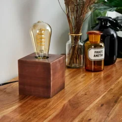 Lampes Vintages & Rétros-hofstein Lampe de table Lemele Cuivre, 1 lumière