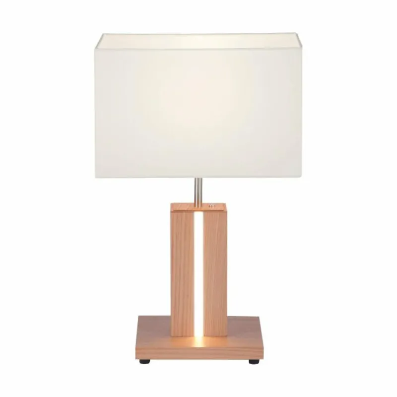 Luminaires Rustiques-Luminaires Leuchten Direkt Lampe de table Leuchten Direkt AMADA Bois clair, 1 lumière