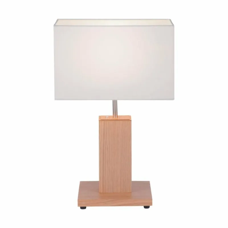 Luminaires Rustiques-Luminaires Leuchten Direkt Lampe de table Leuchten Direkt AMADA Bois clair, 1 lumière