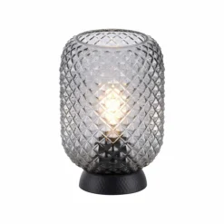 Suspension Verre Fumé-Luminaires Leuchten Direkt Lampe de table Leuchten Direkt REISHI Noir, 1 lumière