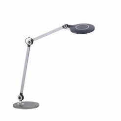 Luminaires Leuchten Direkt Lampe de table Leuchten-Direkt NIKLAS LED Noir, Argenté, 1 lumière* Éclairage Led