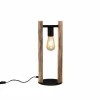Lampes En Bois-Luminaires Leuchten Direkt Lampe de table Leuchten-Direkt LOG Écru, 1 lumière