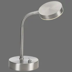 Luminaires Leuchten Direkt Lampe de table Leuchten-Direkt HENSKEN LED Acier brossé, 1 lumière* Éclairage Led