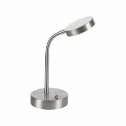 Luminaires Leuchten Direkt Lampe de table Leuchten-Direkt HENSKEN LED Acier brossé, 1 lumière* Éclairage Led