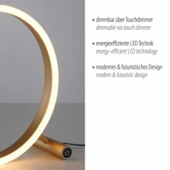 Luminaires Leuchten Direkt Lampe de table Leuchten-Direkt RITUS LED Laiton, 1 lumière* Éclairage Led