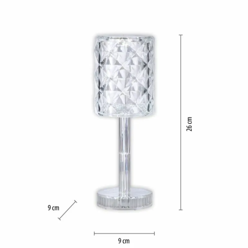 Luminaires Leuchten Direkt Lampe de table Leuchten-Direkt KRISTALA Transparent, 1 lumière* Lampes À Poser