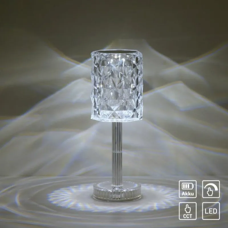 Luminaires Leuchten Direkt Lampe de table Leuchten-Direkt KRISTALA Transparent, 1 lumière* Lampes À Poser