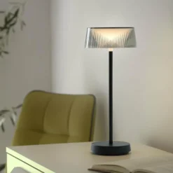 Luminaires Leuchten Direkt Lampe de table Leuchten-Direkt DORA LED Noir, 1 lumière