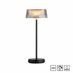 Luminaires Leuchten Direkt Lampe de table Leuchten-Direkt DORA LED Noir, 1 lumière