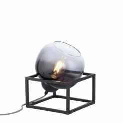 Suspension Verre Fumé-Luminaires Leuchten Direkt Lampe de table Leuchten-Direkt ZEA Noir, 1 lumière