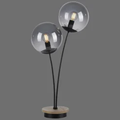 Suspension Verre Fumé-Luminaires Leuchten Direkt Lampe de table Leuchten-Direkt GREEN WIDOW Écru, Noir, 2 lumières