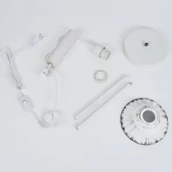 Luminaires Rustiques-hofstein Lampe de table Lomas Blanc, 1 lumière