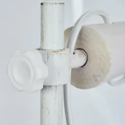 Luminaires Rustiques-hofstein Lampe de table Lomas Blanc, 1 lumière