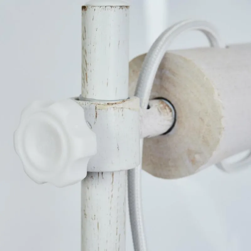 Luminaires Rustiques-hofstein Lampe de table Lomas Blanc, 1 lumière