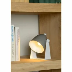 Luminaires Scandinaves-Luminaires Lucide Lampe de table Lucide CHAGO Gris, 1 lumière