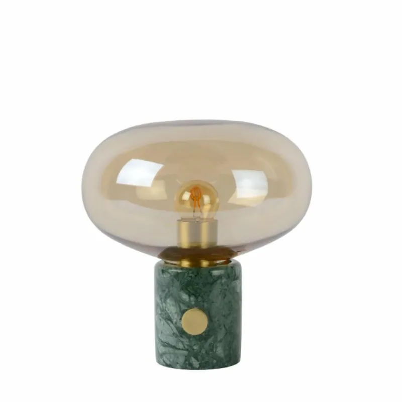 Luminaires Lucide Lampe de table Lucide CHARLIZE Vert, Pierre, 1 lumière