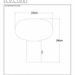 Luminaires Lucide Lampe de table Lucide CHARLIZE Vert, Pierre, 1 lumière