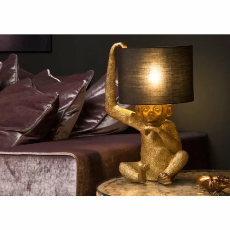 Lampes Dorées-Luminaires Lucide Lampe de table Lucide CHIMP Or, 1 lumière