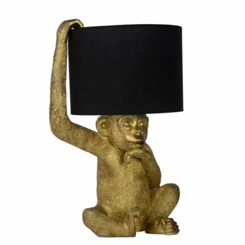 Lampes Dorées-Luminaires Lucide Lampe de table Lucide CHIMP Or, 1 lumière