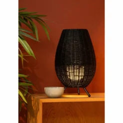 Luminaires Lucide Lampe de table Lucide COLIN Noir, 1 lumière